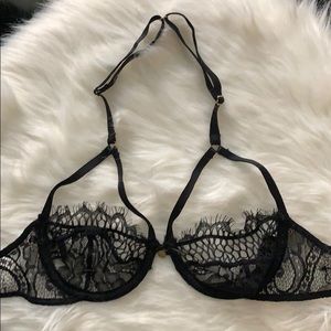 Gooseberry Intimates Uncovered Halter  XS in black